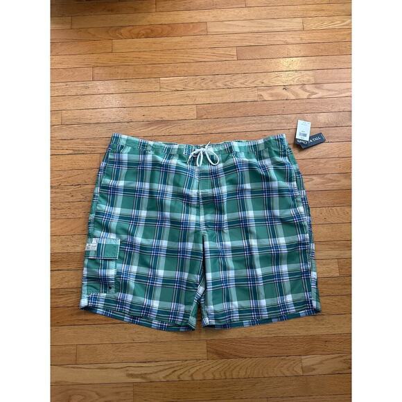 NEW Big & Tall Mens Size 3x Chaps Swim Trunks Shorts - Picture 1 of 6